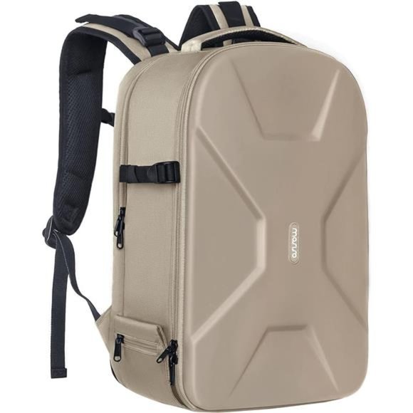 Camera Bag 15-16 inch Waterproof Hardshell Case with Tripod Holder Camel